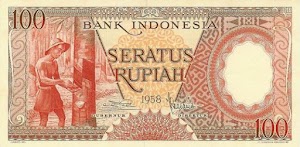 100 Rupiah 1958 (Pekerja Tangan I)