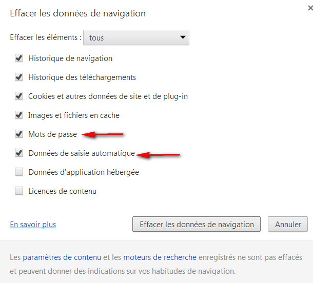 Effacer historique google chrome automatiquement Astucesinformatique