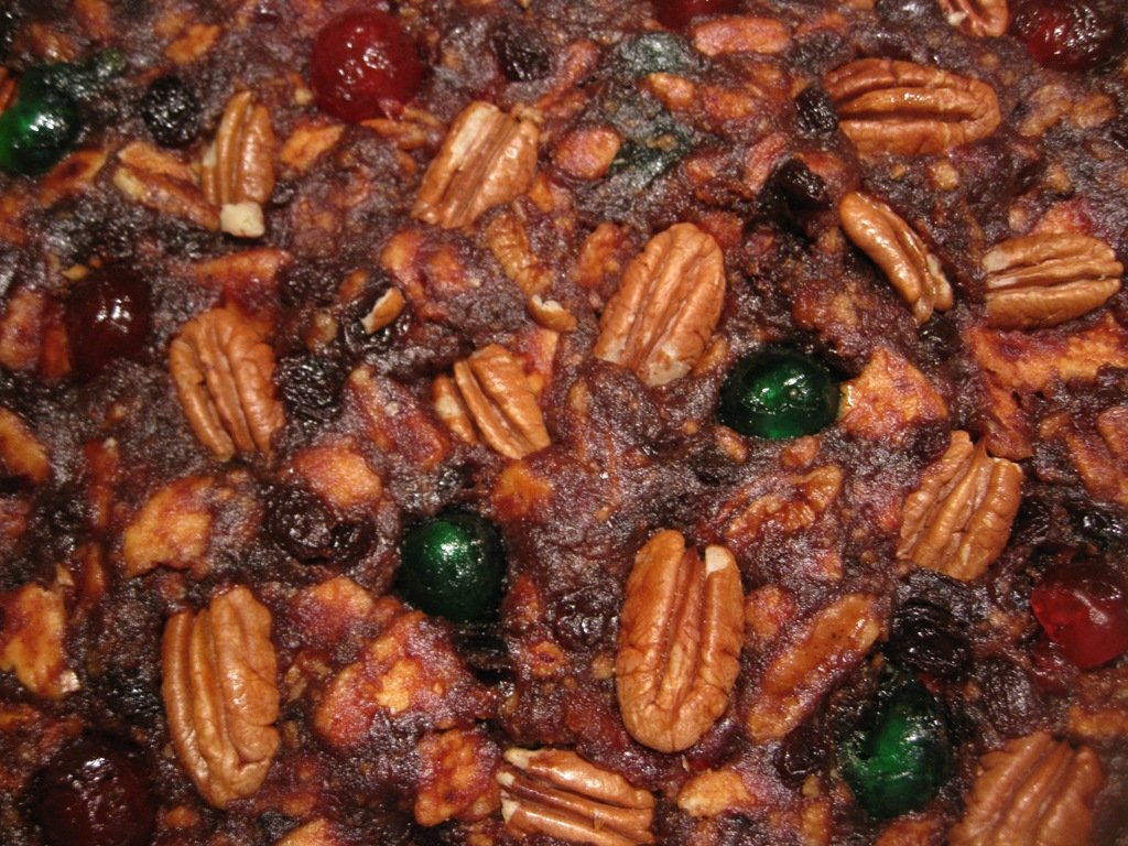 Christmas Fridge Cake Full of Nuts and Cherries
