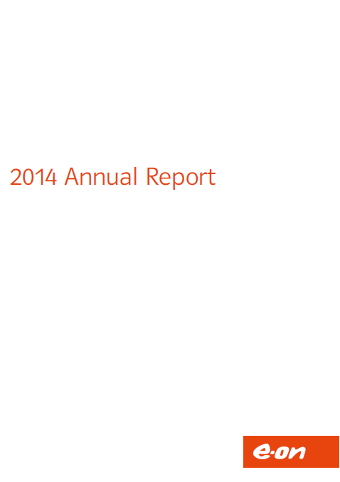E.On, front page, annual report, 2014