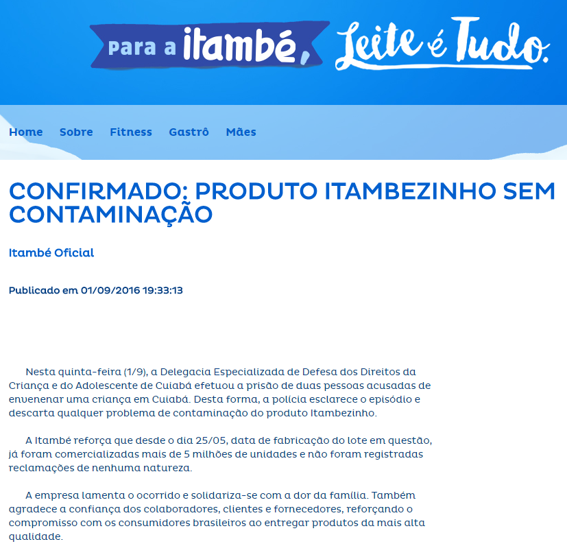 Farsa ou Fato] Toddynho contaminado teria causado a morte de criança?