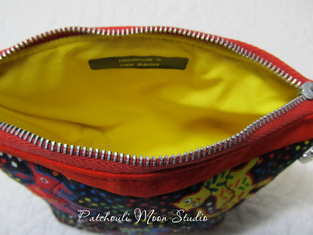 Patchouli Moon Studio~ Marilyn Zippered Cosmetic Bag