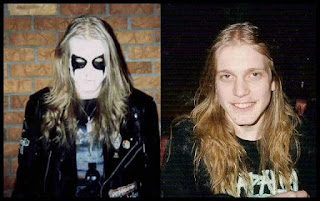 2 photos de Dead, chanteur de Mayhem de 1988 à 1991