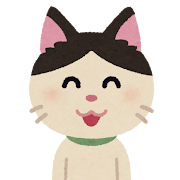 笑顔の猫のキャラクター