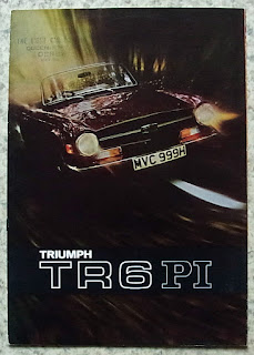 The Light Car Co. Ltd, Derby dealer stamp on a TR6 brochure