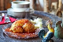 stuffed-chicken<br>ドルメ・モルグ（スタフド・チキン）