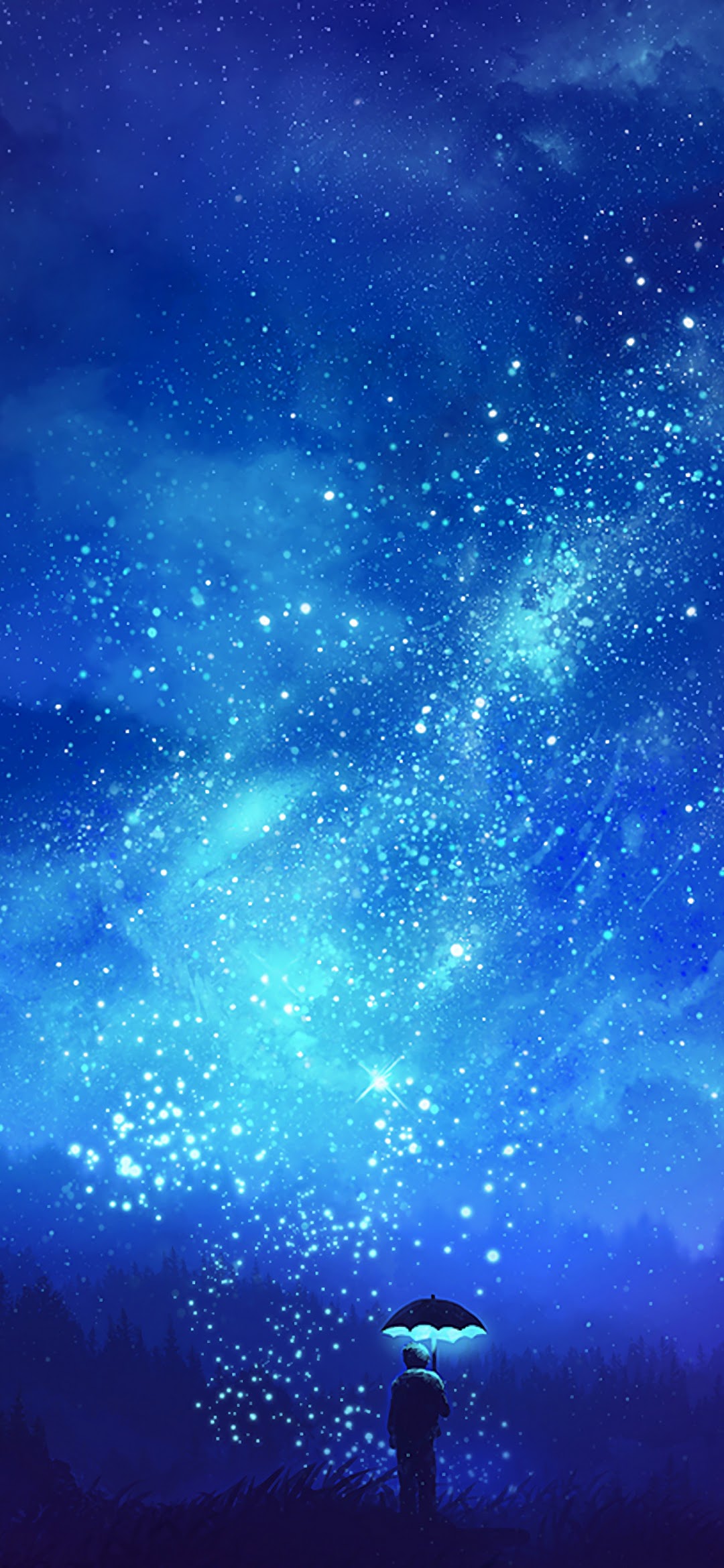 Night Sky Stars Scenery Anime 4k Wallpaper 123