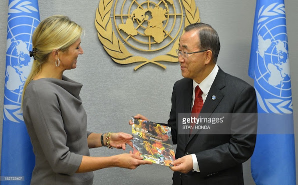 Crown Princess Maxima meeting with Mr. BAN Ki-moon, Secretary-General of the UN, H.E. Mr. Uri Rosenthal