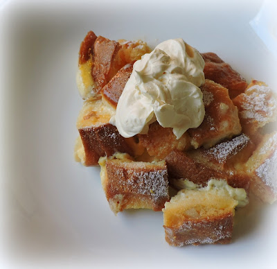 Lemon Panettone Pudding