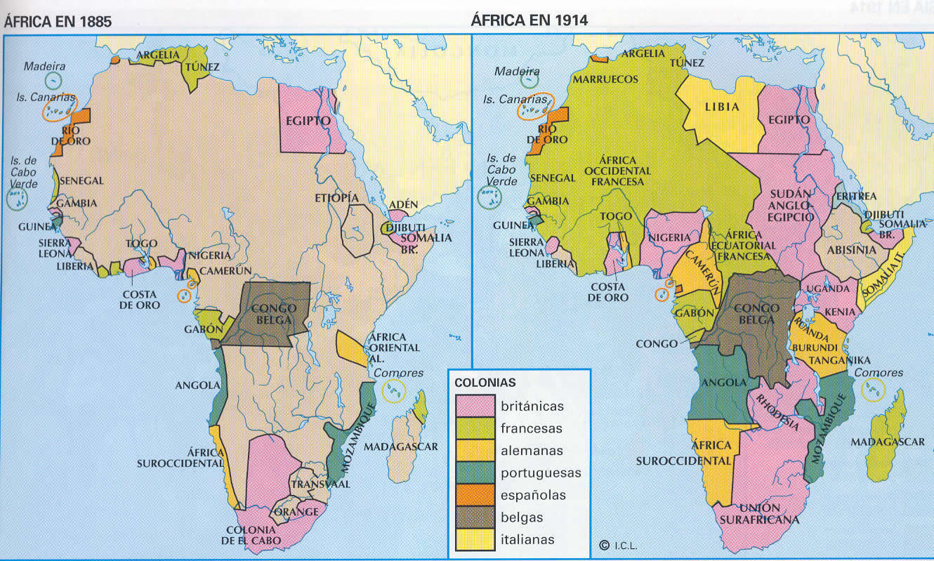 La Pizarra De Historia El Imperialismo El Reparto De Asia África Y