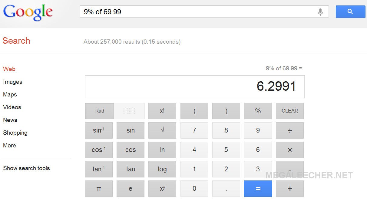 The Google Calculator