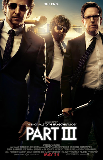 The Hangover Part III “The End” Character Movie Posters - Bradley Cooper as Phil, Zach Galifianakis as Alan & Ed Helms as Stu