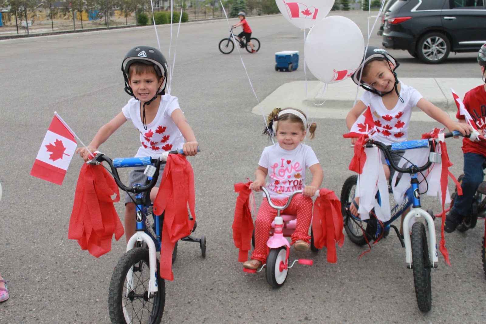 thepolkadothouse canada day bike parade