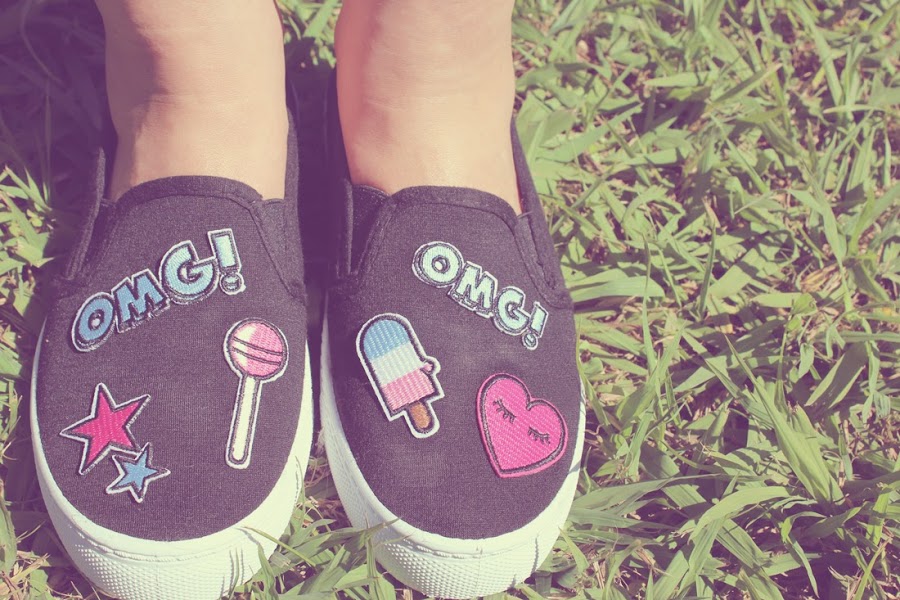 Customizar zapatillas de lona (slip on)