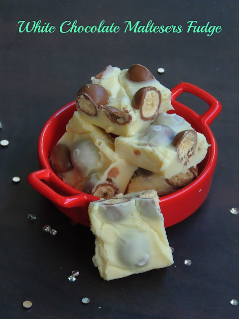 White Chocolate fudge with maltesers