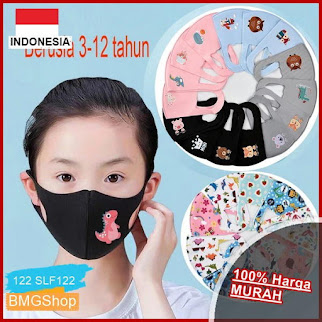 SLF122 Masker Anak Anti Debu Breathable BMGShop