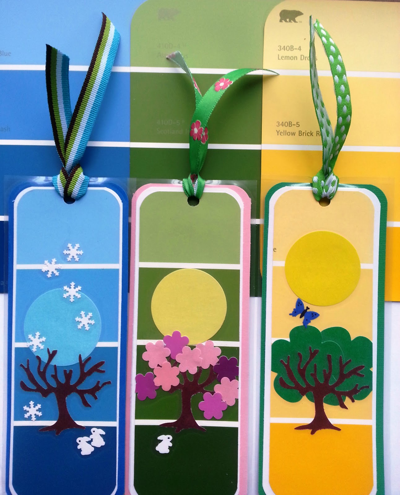 Castellon's Kitchen Paint Chip Bookmarks