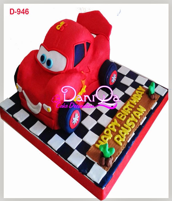 DaniQa Cake and Snack Kue Ulang Tahun The Cars 3D