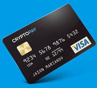 شرح بطاقة فيزا CryptoPay صالحة لتفعيل بايبال