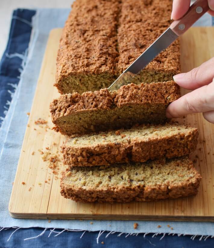 Pan de avena rápido sin harina | Bizcochos y Sancochos