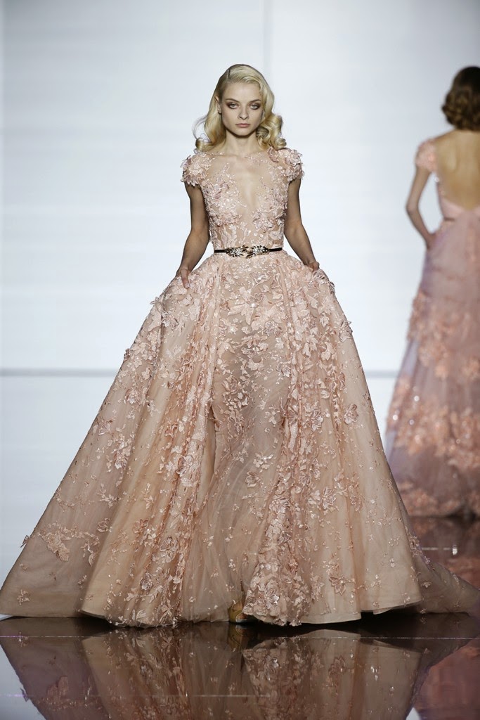OBI LIVES IN PINK: Zuhair Murad Haute Couture SS 2015 at Paris Fashion Week