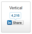 Vertical LinkedIn share button
