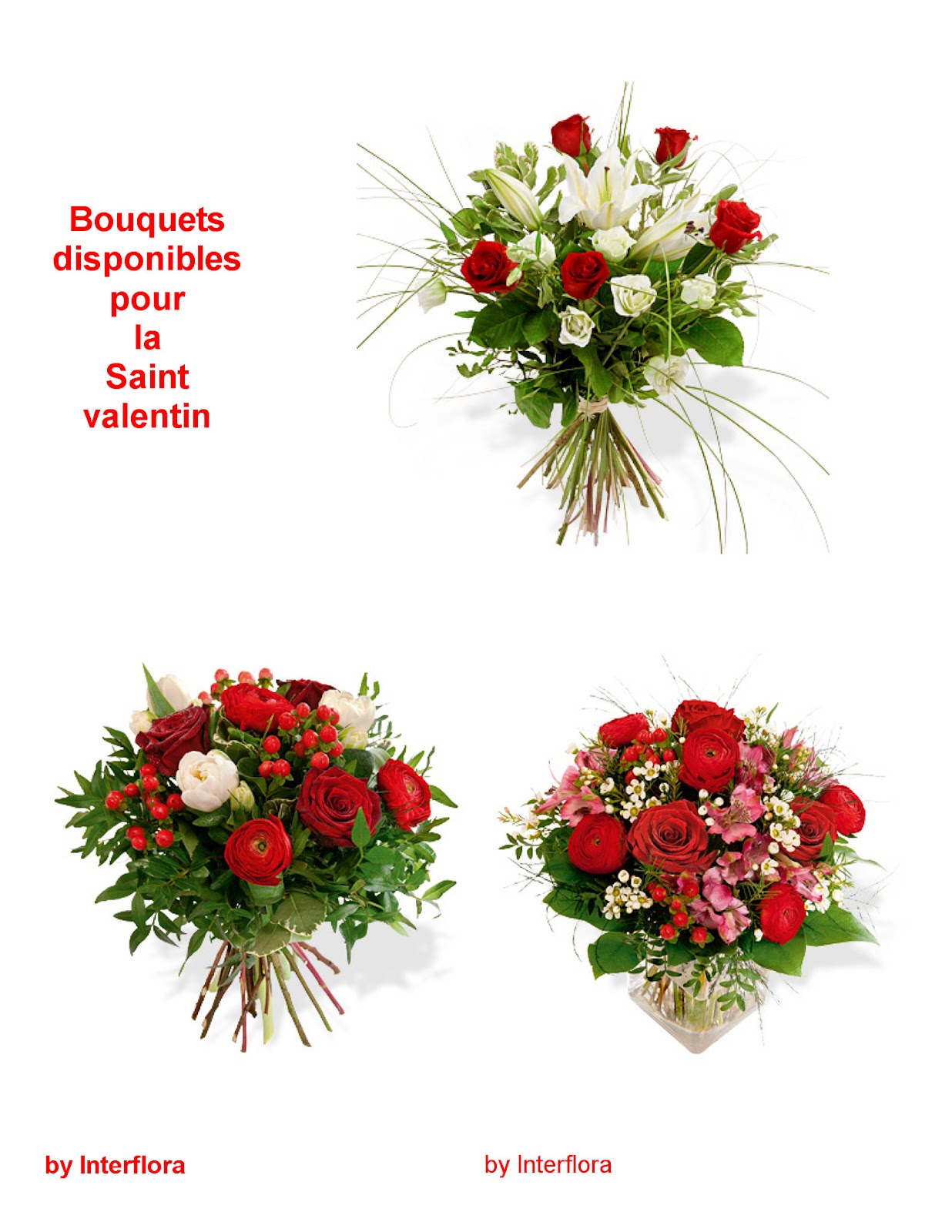Fleuriste Isabelle Feuvrier: Collection Saint Valentin by Interflora