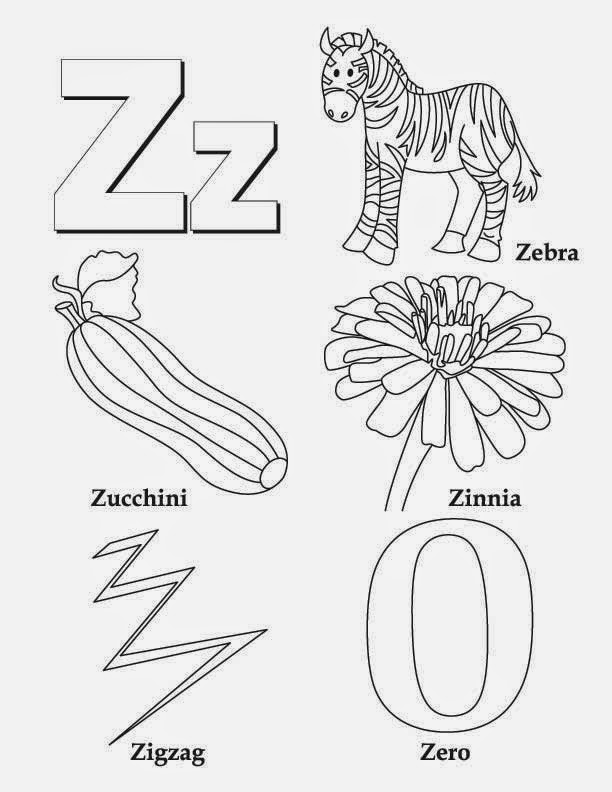 Kids Page: Alphabet Letter Z Worksheet | Printable Coloring Worksheets