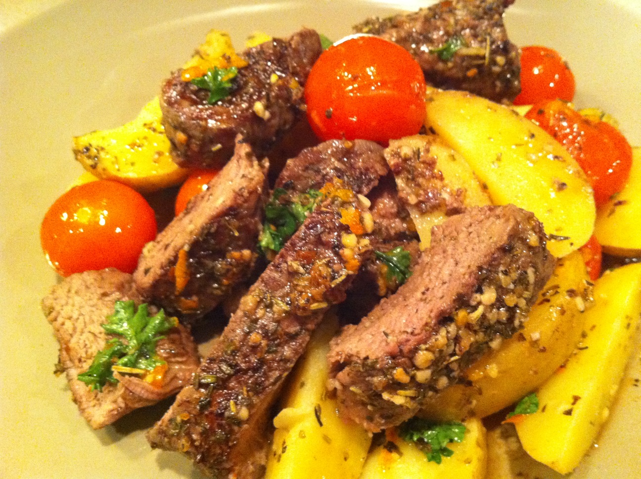 Cooking with the Catherines Beef Tenderloin and Potato Roast