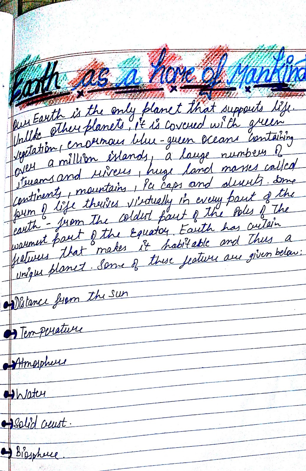 ICSE CLASS 9 FCS GEOGRAPHY HOLIDAY HOMEWORK ICSE SOLUTIONS