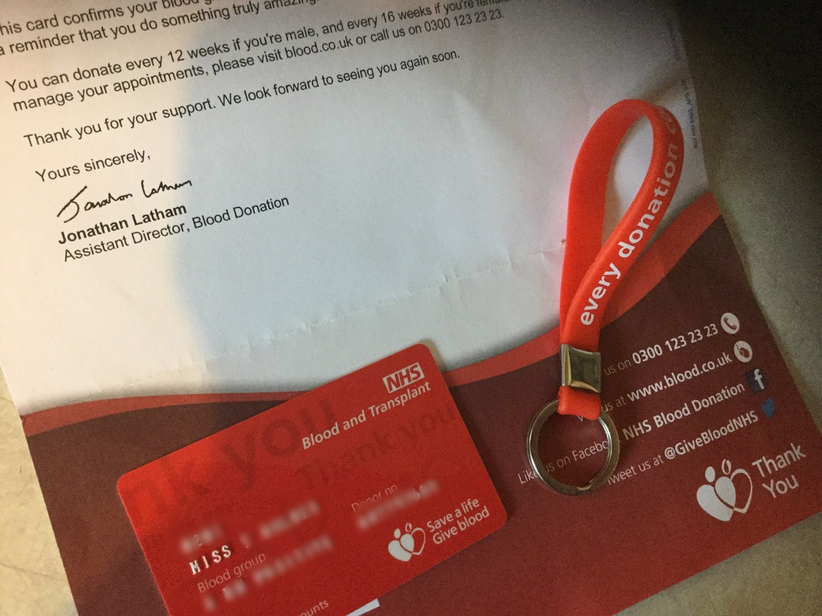 Blood donation freebies
