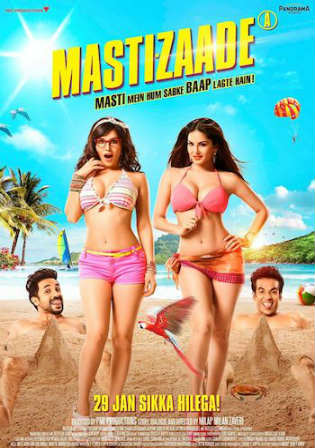 Mastizaade 2016 HDRip 750MB Full Hindi Movie Download 720p Watch Online Free bolly4u