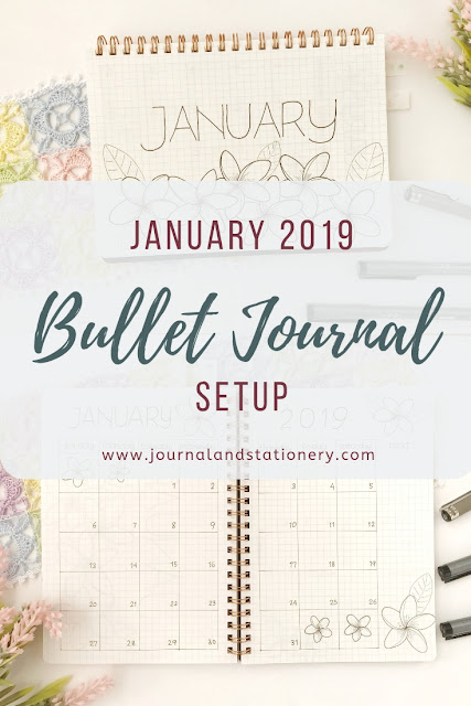 bullet journal, bullet journal layout, bullet journal 2019, bullet journal january 2019, journal notebook, journal planner, bullet journal indonesia, how to make bullet journal, memulai bullet journal