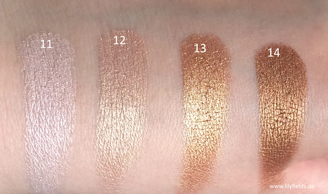 Swatches Carli Bybel Palette, BH Cosmetics