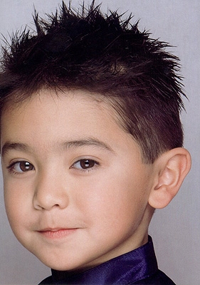 hair ink. boys short straight