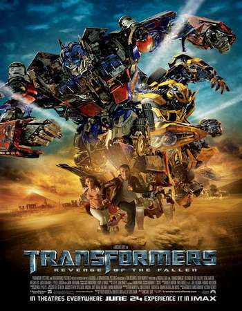 Poster Of Transformers Revenge of the Fallen 2009 Hindi Dual Audio 600MB BluRay 720p HEVC Free Download Watch Online downloadhub.in