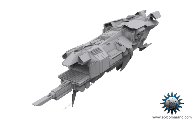 Pirate Mothership WIP spaceship spacecraft space combat ship pillage mercenary lawless baseship station solcommand original free download 3d model concept