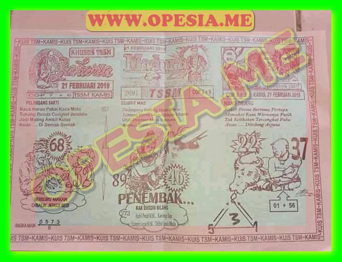 Kode Syair SGP Komplit kamis 21 Februari 2019 GOsyair SEDIA KODE