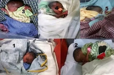 woman delivers 5 babies uch ibadan