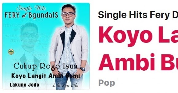 Lirik Koyo Langit Ambi Bumi Fery d'BgundalS (Original