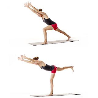 Low Lunge Hover cara mengecilkan paha dirumah dengan Low Lunge Hover