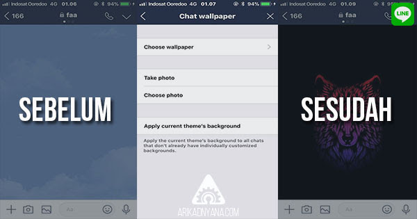 Cara Mengganti Background atau Wallpaper Chat di LINE