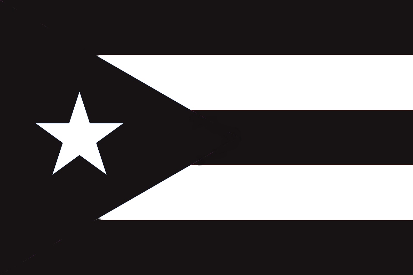 Desde Ponce La Bandera Negra y Blanca de Puerto Rico; Puerto Rico's