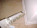 Use caulking to prevent water moisture from getting into the home