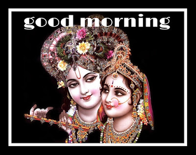 Good Morning Radha  and Krishna HD Image 