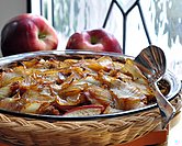 Breakfast Casserole with Sausage, Apples & Caramelized Onions