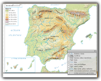 MAPA FÍSICO DE ESPAÑA