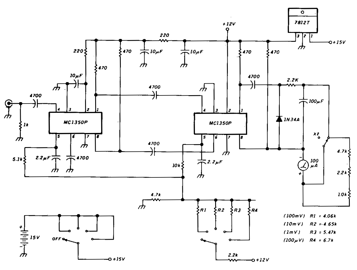 Digital Voltmeter Circuit Diagram Using Icl7107
