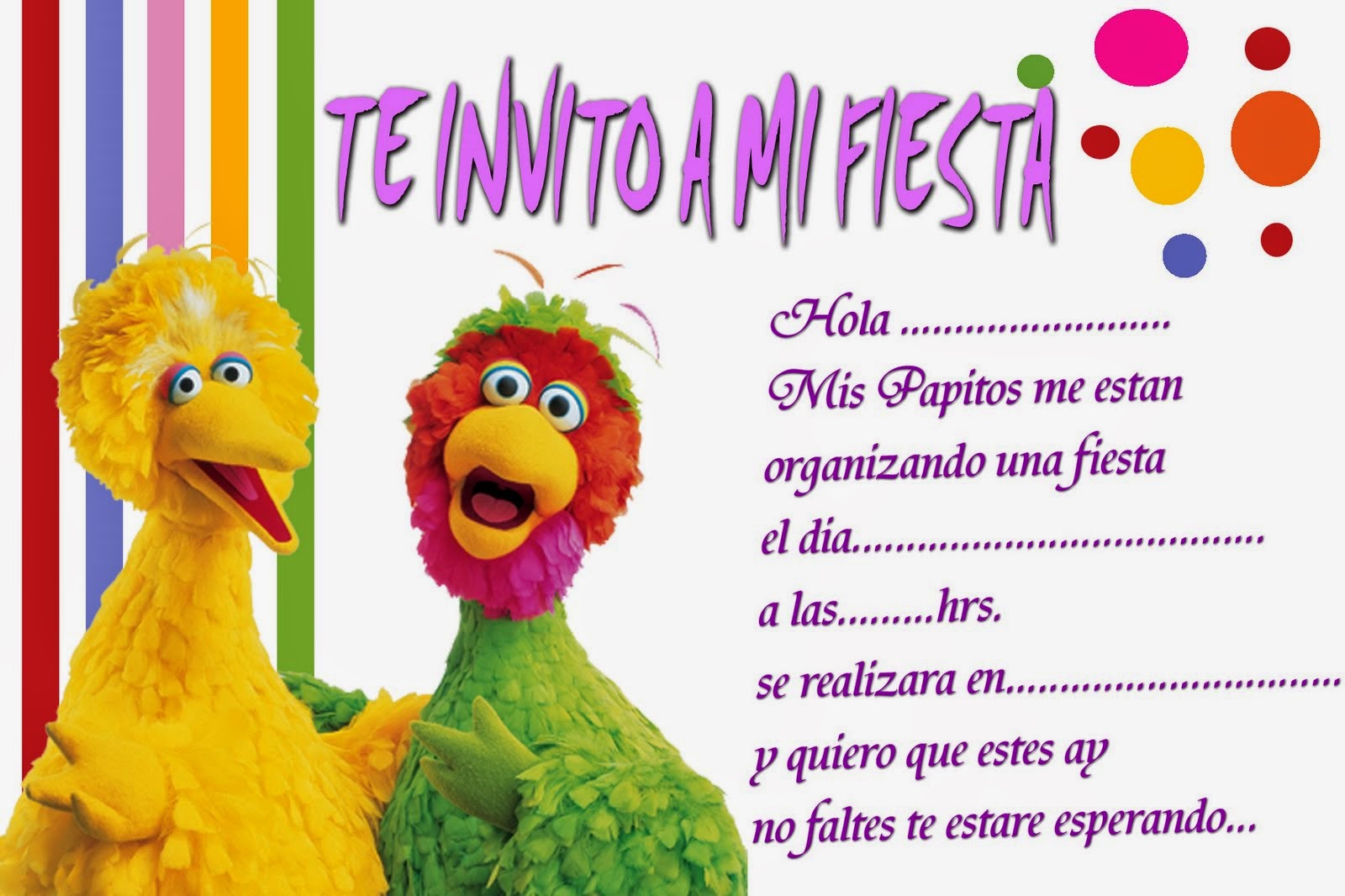 Tarjetas de invitación de cumpleaños infantiles con el Oso Traposo