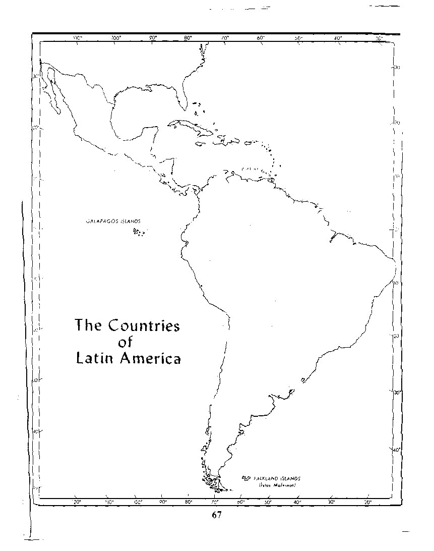 Empty Map Of Latin America 19